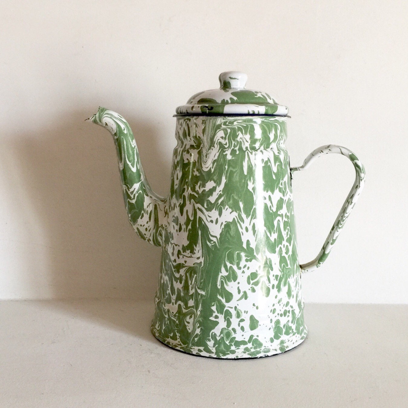 French Vintage Graniteware Enamel Coffee Pot – Charmantiques