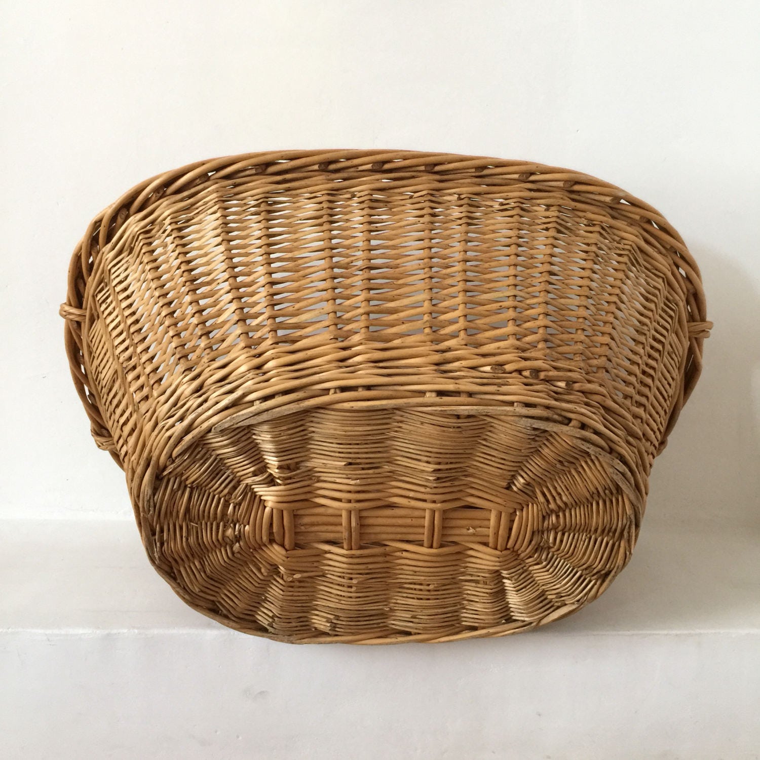 French Antique Laundry Basket Large Size Vintage French Basket