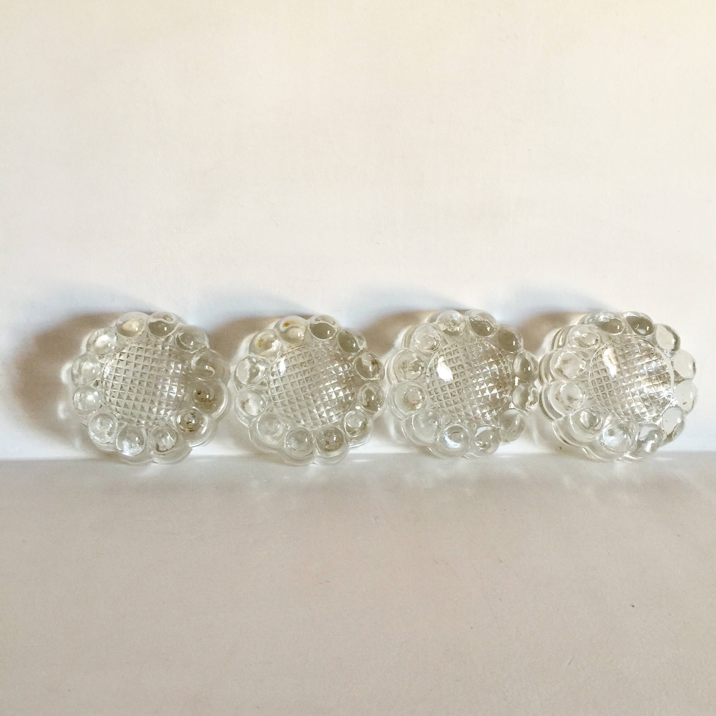 Antique French Glass Table Risers Furniture Risers and Foot
