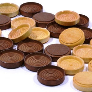 32 Stackable Checkers for Playing Board Games-backgammon/checkers ...