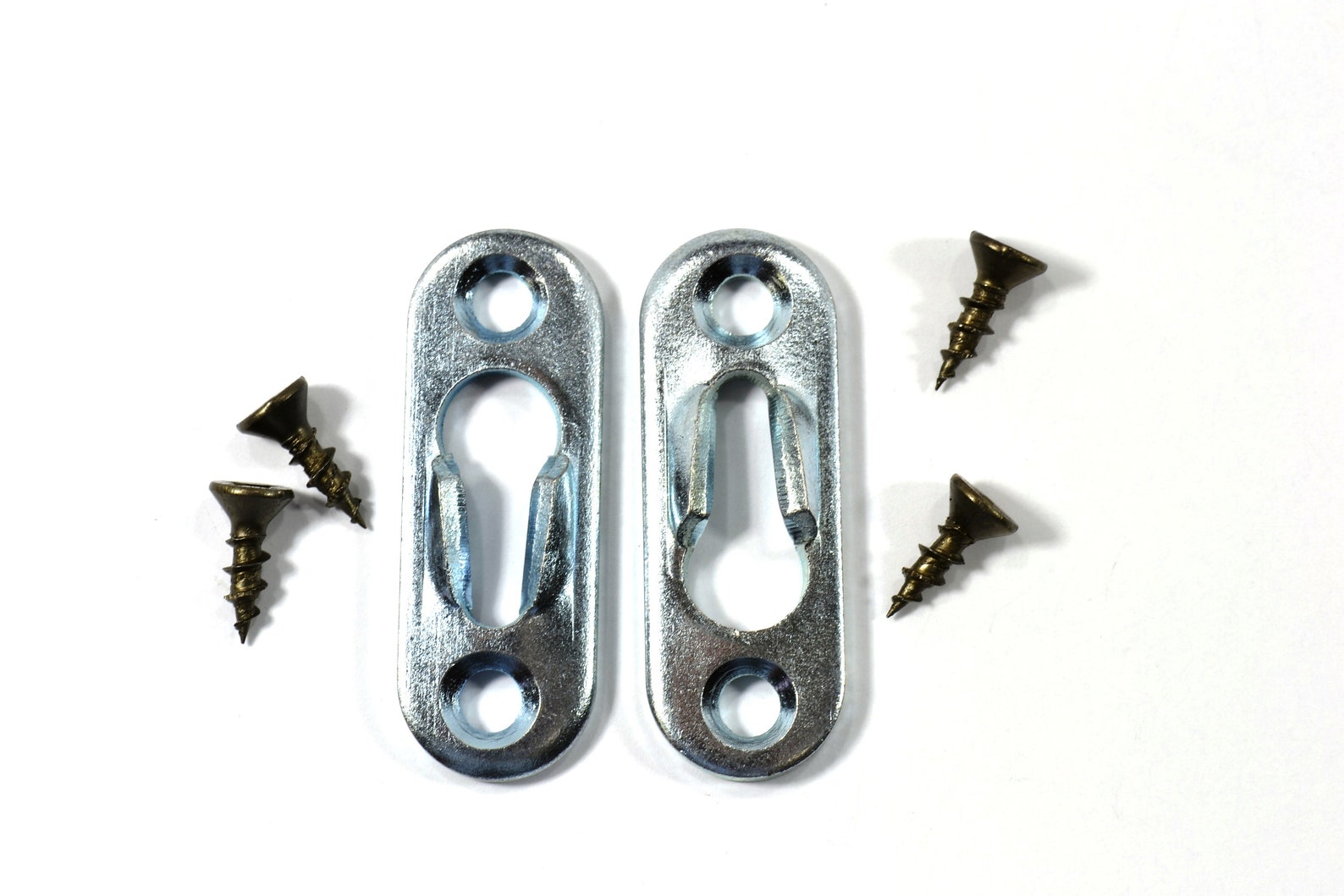 20 Pack of Heavy Duty Steel Keyhole Plates WITH SCREWS Etsy