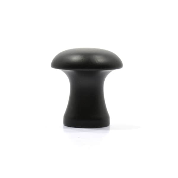 Black SHAKER KNOB with Brass Insert - Door Knob - Cabinet Knobs/Pulls -Screw Included