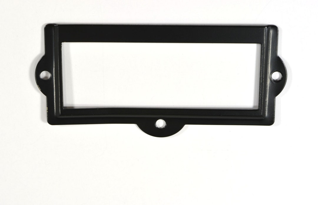Order 4 to 12 Black Metal Label Holders 31/2 W X Etsy