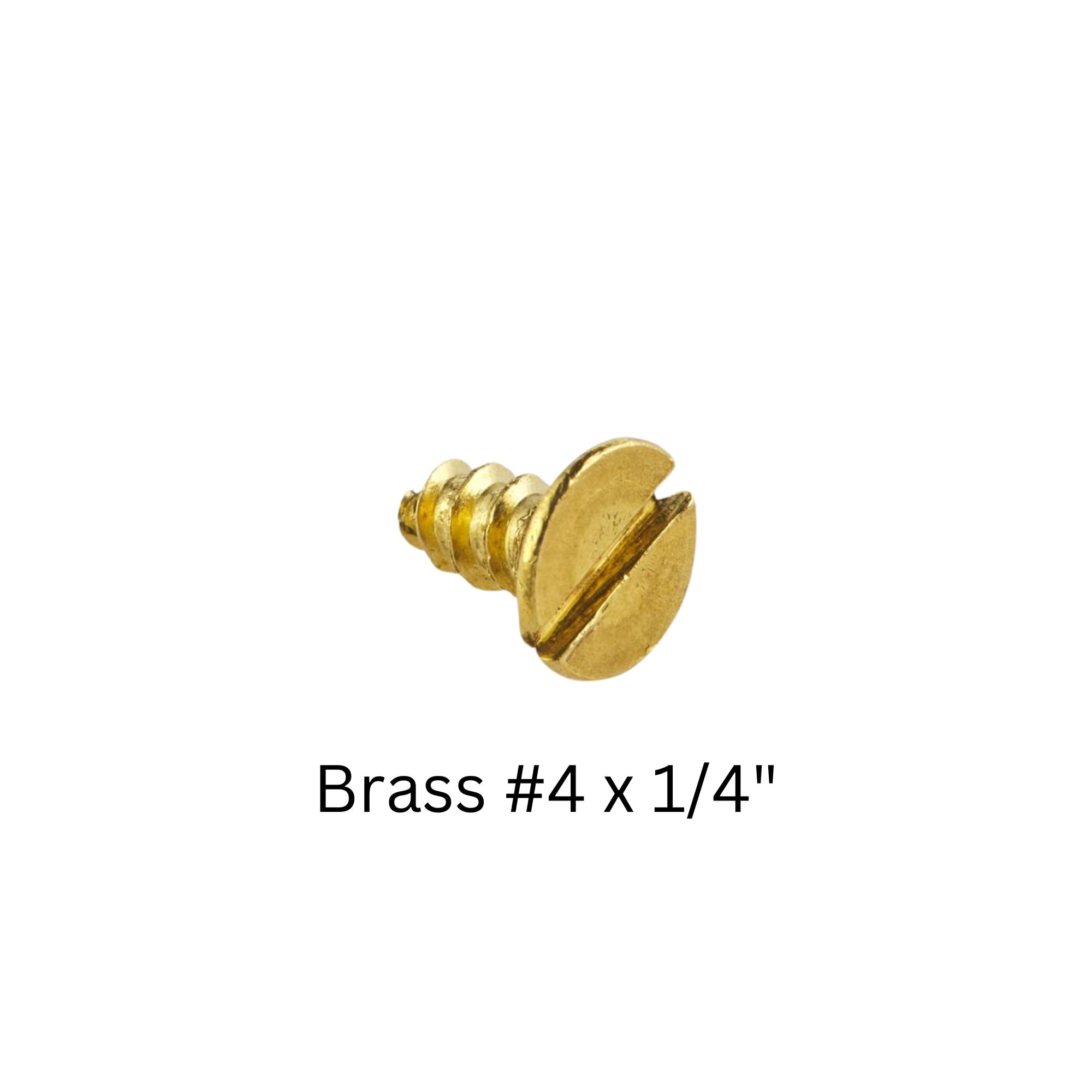 Viti Per Legno In Ottone Massiccio Testa Piatta #5 X 3/4 Pollice - Lotto Da 100 Pezzi