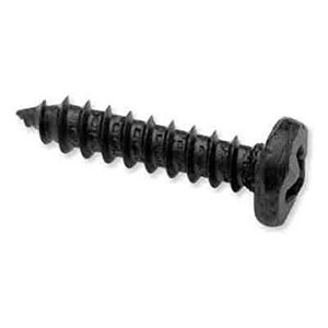 Qty 25 to 200 - #5 x 5/8&quot; Pyramid Hammered Head Black Screws with combination slotted/Phillips head drive