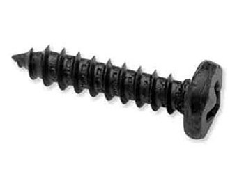 Qty 25 to 200 - #5 x 5/8&quot; Pyramid Hammered Head Black Screws with combination slotted/Phillips head drive