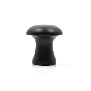 Black Shaker Knob with Brass Insert and Screw - Restoration Supplies - Door Knob - Cabinet Knobs/Pulls - Furniture Restoration