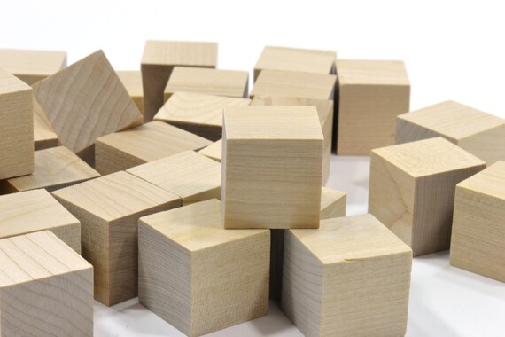 wood abc blocks unpainted
