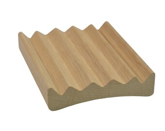 Alder Hardwood Soap Dish, Concave Design