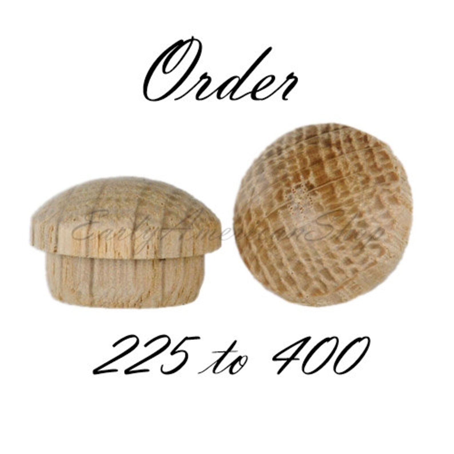 Oak 1/2 Wood Screw Hole Covers or Plugs Mushroom Etsy