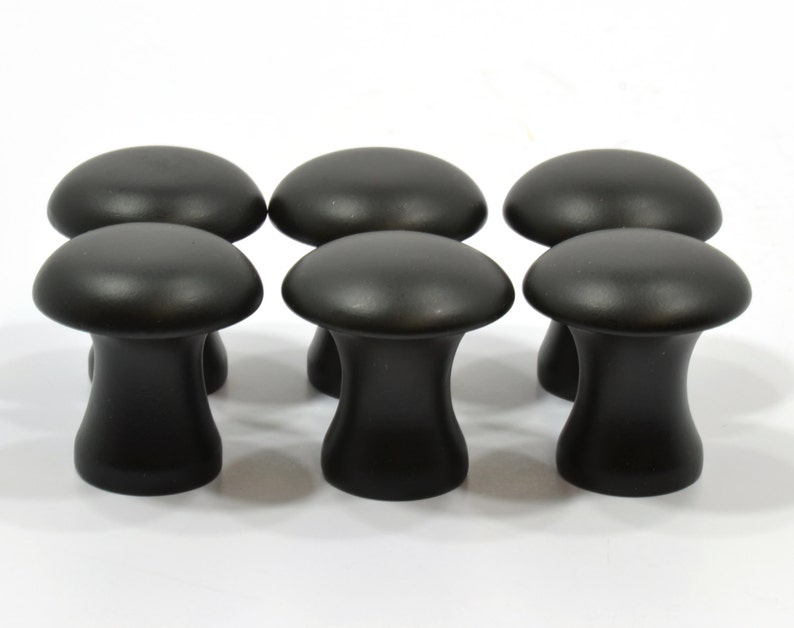 25 Pack Black Wooden Shaker Reproduction Knobs With Brass Etsy