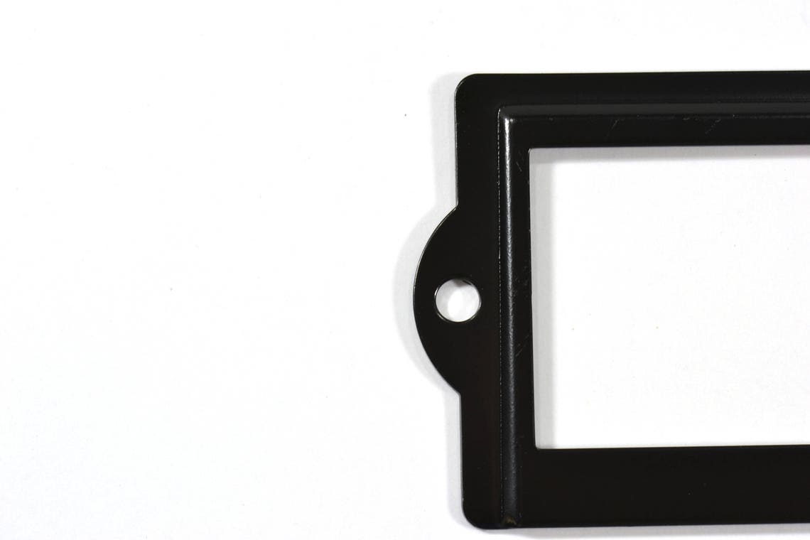 24 to 50 Black Metal Label Holders With Screws 31/2 Etsy