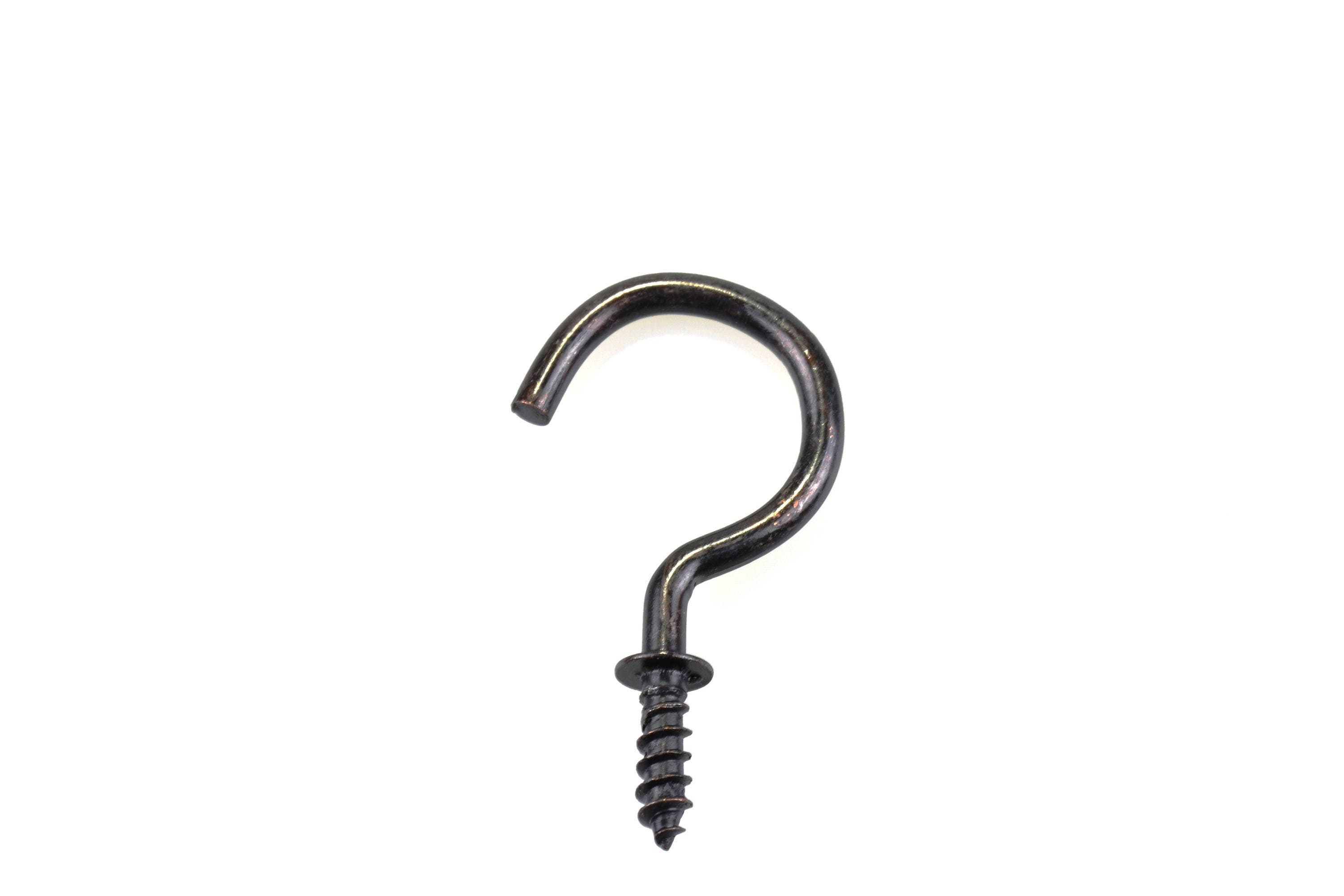 20 Piece of 1 Inch Bronze Cup Hooks Screw Hooks 25.4 MM Decorative Utility  Tool Hanger Jewelry Hooks Key Hooks 