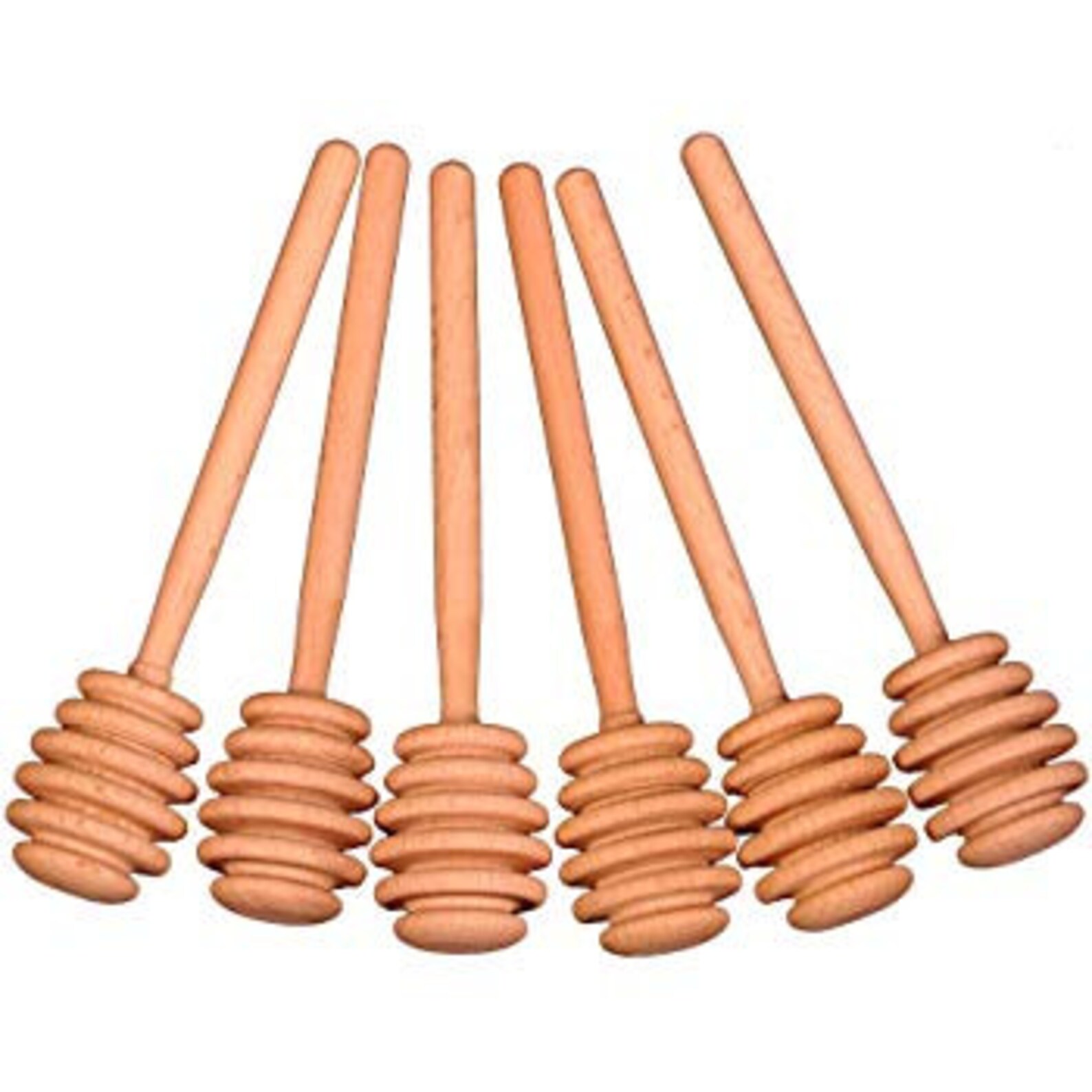 1 to 5 6 Honey Dippers Made From Solid Hardwood Etsy