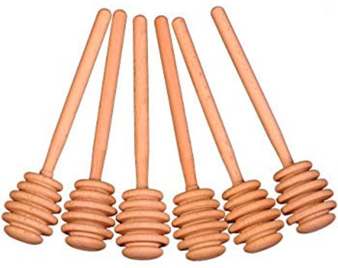 1 to 5 6 Honey Dippers Made From Solid Hardwood Etsy