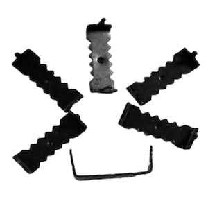 Qty 10 to 1000 - Small Black No Nail Sawtooth Hangers made from Anodized Black Oxide for Wooden Signs, Picture Frames, Mirrors, etc., B420