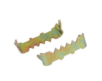 Qty 10 to 100 - 1" Nail-less Sawtooth Hangers made from Brass Plated Steel - No Nail - Framing Hardware - Sign Hardware