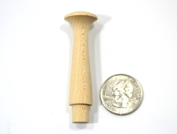 6 pack 3-3//8″ Birch Mug topper Pegs 1//2/" Tenon X 5//8/" long smoothly sanded