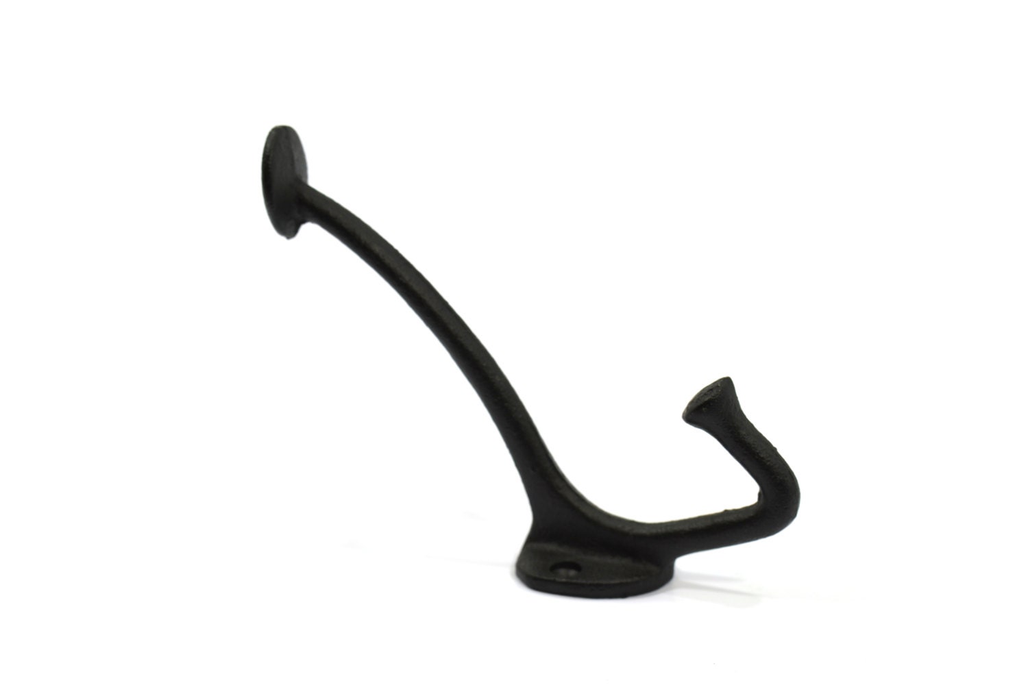 Heavy Duty Black Cast Iron Hooks With Matching Screws-coat Hook-backpack  Hooks 5-1/2 Tall X 3-13/16 Projection 