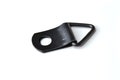 Small black D-Ring Triangle Strap Picture Frame Hanger, order with or without screws, made from Black Oxide Steel, Comes with Screws