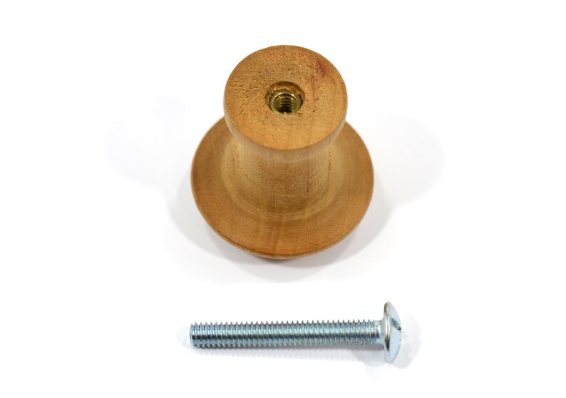 Order 22 to 35 Solid Cherry Unfinished Wood Shaker Knobs With Etsy