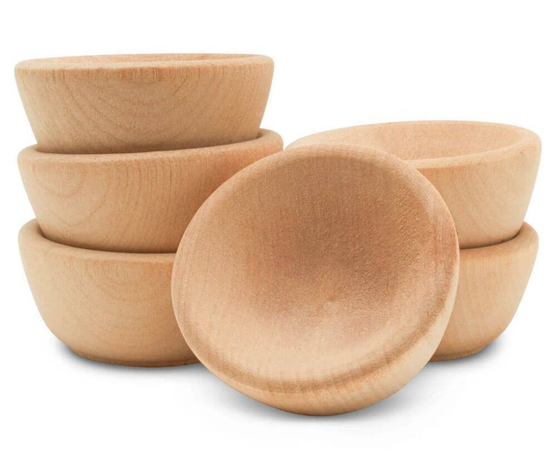 Qty 1 to 12 2.5 Small Wooden Bowls Pinch Bowl Ring Etsy