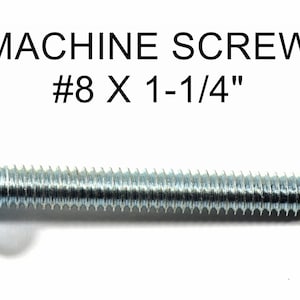 8-32 x 1.25" Knob/Pull Machine Screws (100 to 5500 Pieces) Cabinet Door Knob and Drawer Knob Screws, Phillips & Slotted Combo Drive