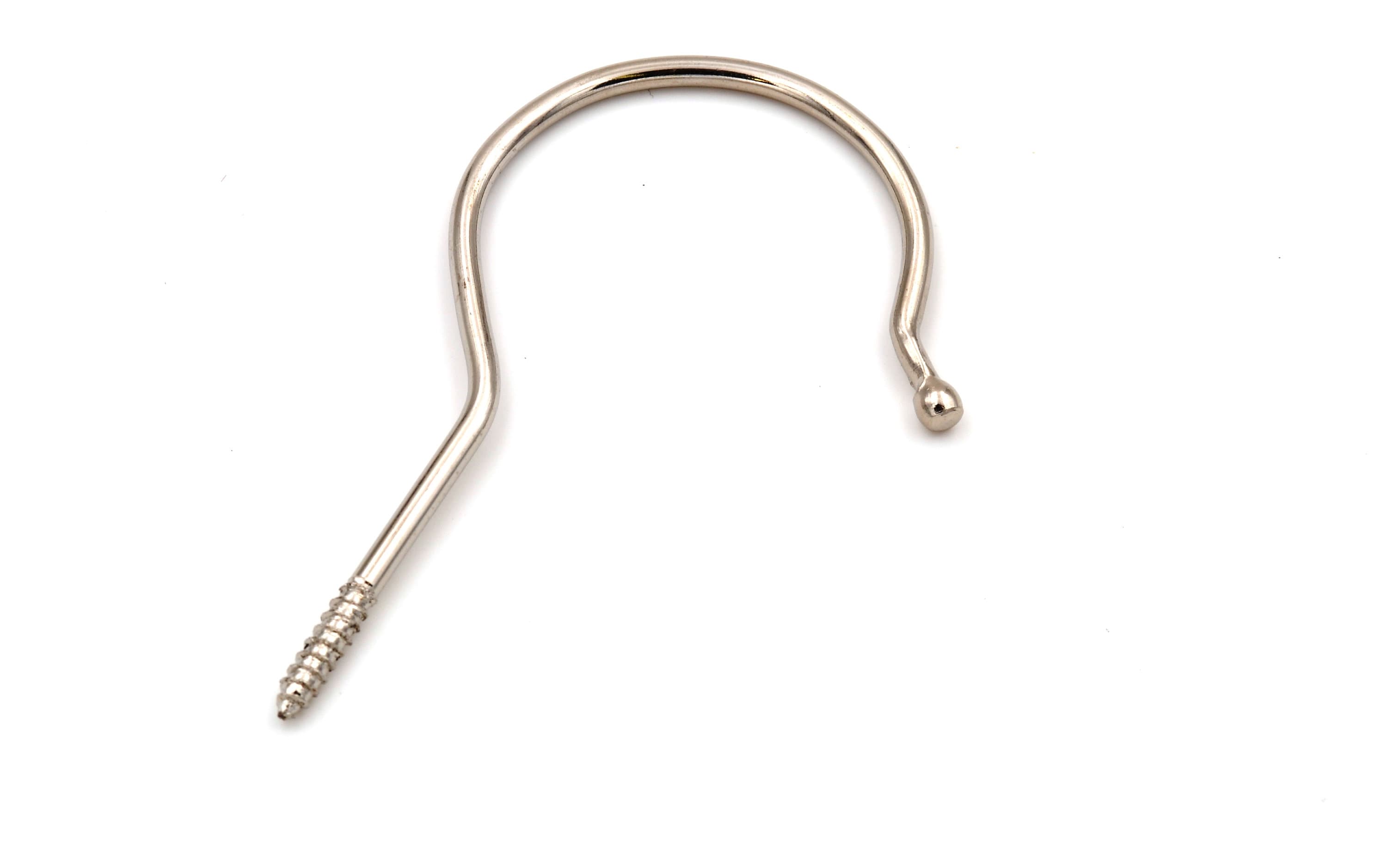 Qty 6 to 100 Nickel Plated or Silver Garment or Clothing Hooks