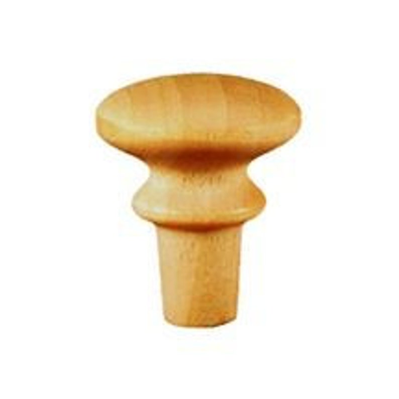 Qty 1 to 250 Small SHAKER KNOBS with 1/4 Tenon Unfinished Birch Hardwood 5/8 Diameter Reproduction Knob afbeelding 3