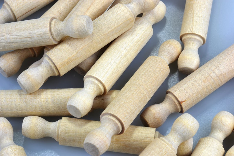 Order 6 to 75 Natural 3 Inch Mini Rolling Pins made from Etsy