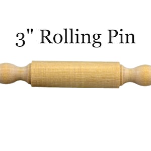 Qty 6 to 25 - 3 Inch Mini Rolling Pins made from Unfinished Wood Dollhouse DYI | Tiny Rolling Pin | Rolling Pins for Dolls