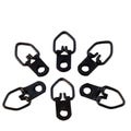 Qty 25 to 1000 - Medium Black Triangle D-Ring One Hole Heavy Duty Frame Hanger - With Screws - Framing Supplies - Art Hanger