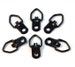 250 to 1000 Black Picture Frame Strap Hangers, D-Ring Style with Screws - Framing Supplies - Shelf Hangers - With Screws 