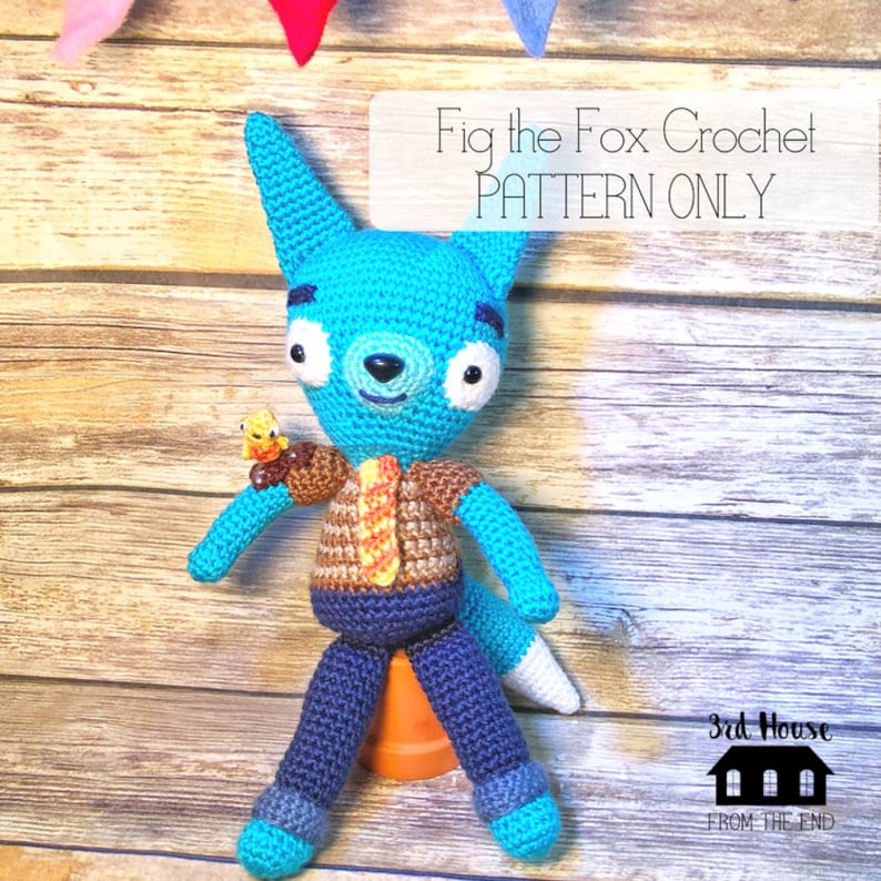CROCHET PATTERN Fig the Fox and Stick the Caterpillar from Tumble Leaf Crochet Pattern Pattern Only Digital Download image 1