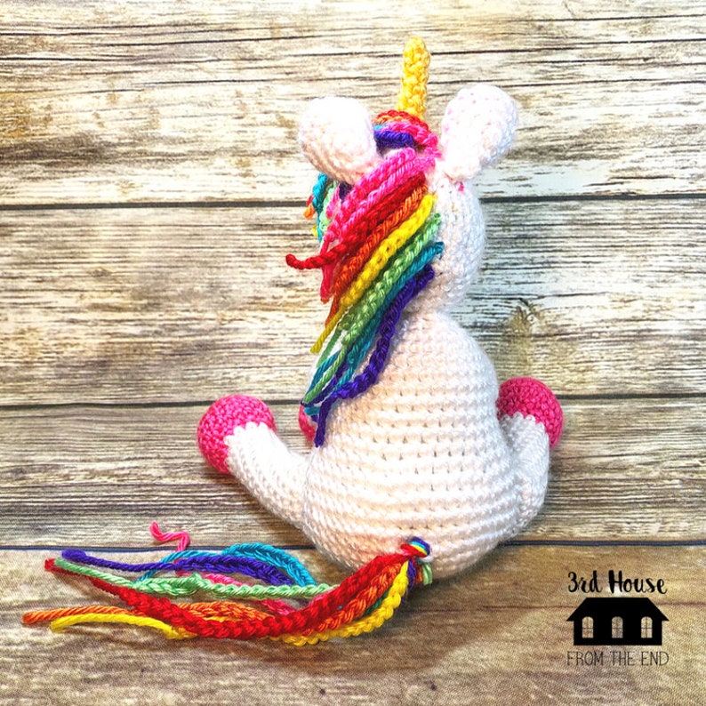 CROCHET PATTERN Unicorn Crochet Pattern Cornelia the Unicorn Pattern Only crochet rainbow unicorn pattern unicorn doll pattern image 4