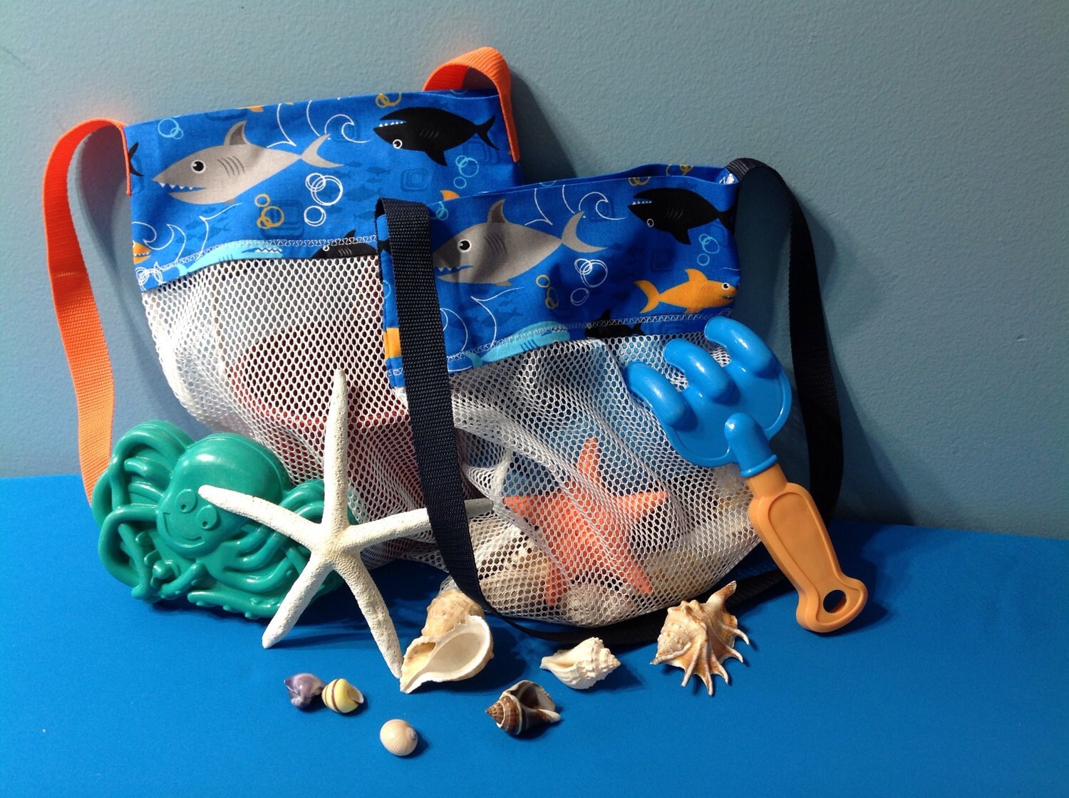 Seashell Bag Sharks Shell collecting bag Girl Boy Kids Etsy