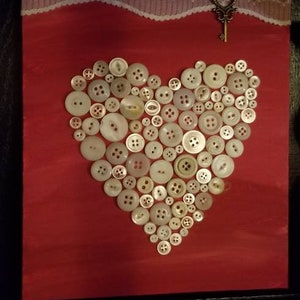 Valentine Button Art