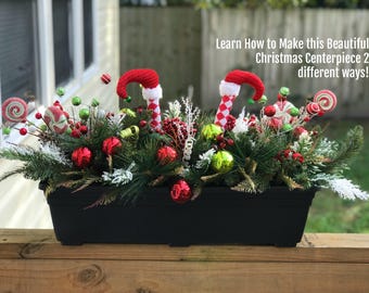 christmas centerpiece etsy