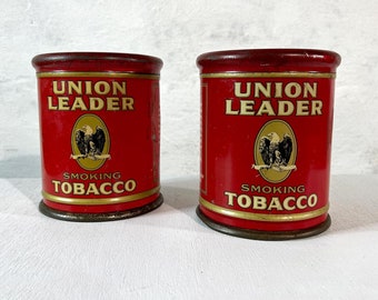 Union Leader Smoking Tobacco Tins