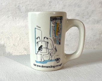 Jean-Jacques Sempe Cartoon for New York Times on Vintage Hall Mug 1318