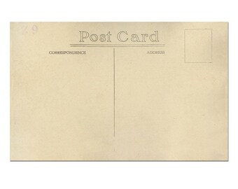postcard back postcard template postcard download old etsy