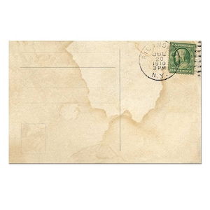 Postcard Template, Postcard Download, Old Postcard Printing, Vintage Postcard Scrapbook #7 - [Digital Postcard]