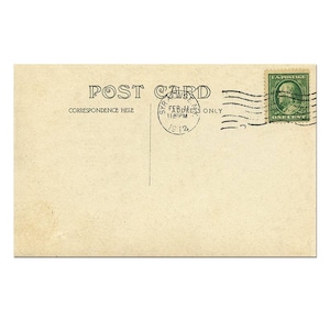 Postkarte Rückseite, Postkarte Vorlage, Postkarte Download, Alte Postkarte Druck, Vintage Postkarte Scrapbook #11 - [Digital Postkarte]