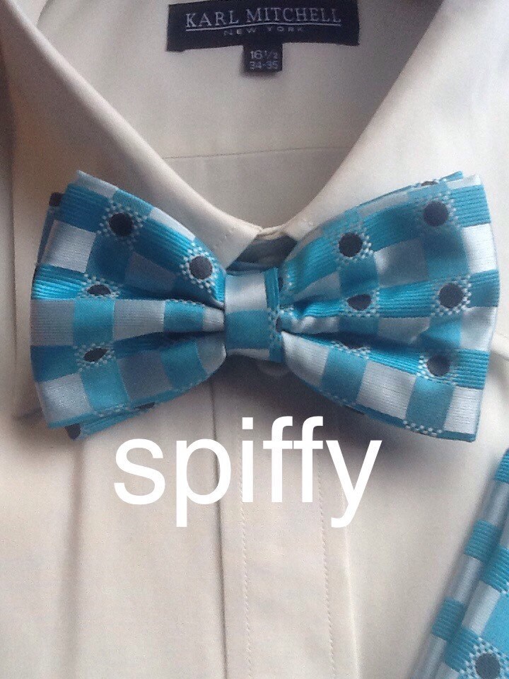 Turquoise Bow Tie Set Etsy