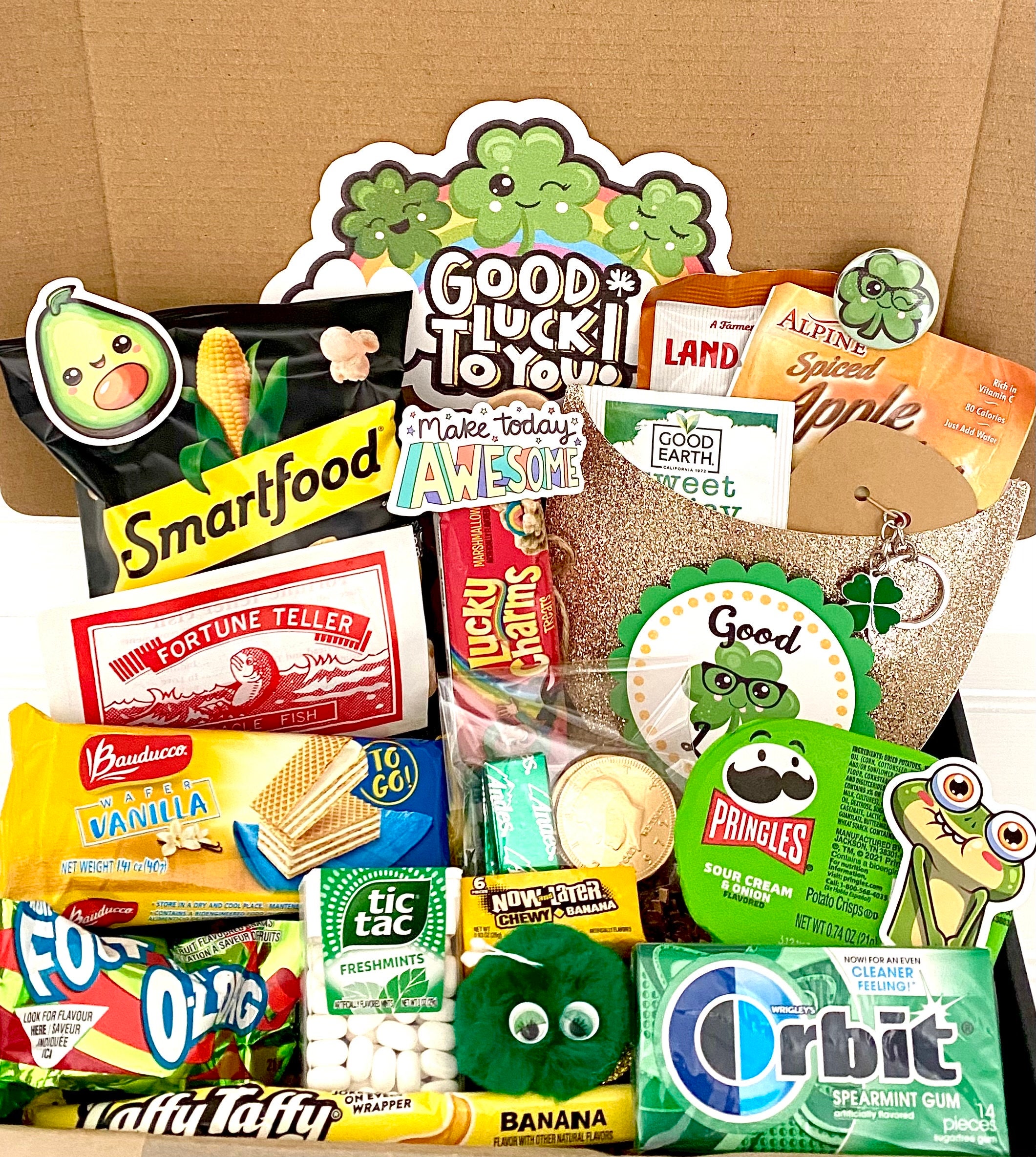 GOOD LUCK Gift Basket, Sending Good Vibes, Happy Birthday, It's Your