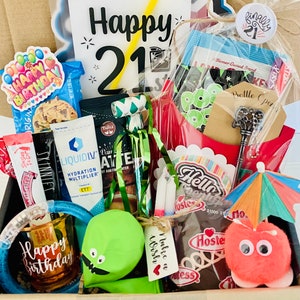 21st Birthday Box, Happy Birthday, Finally Legal, Finally 21, Twenty One, Twenty-First Birthday, Gifts for Him, Gifts for Her