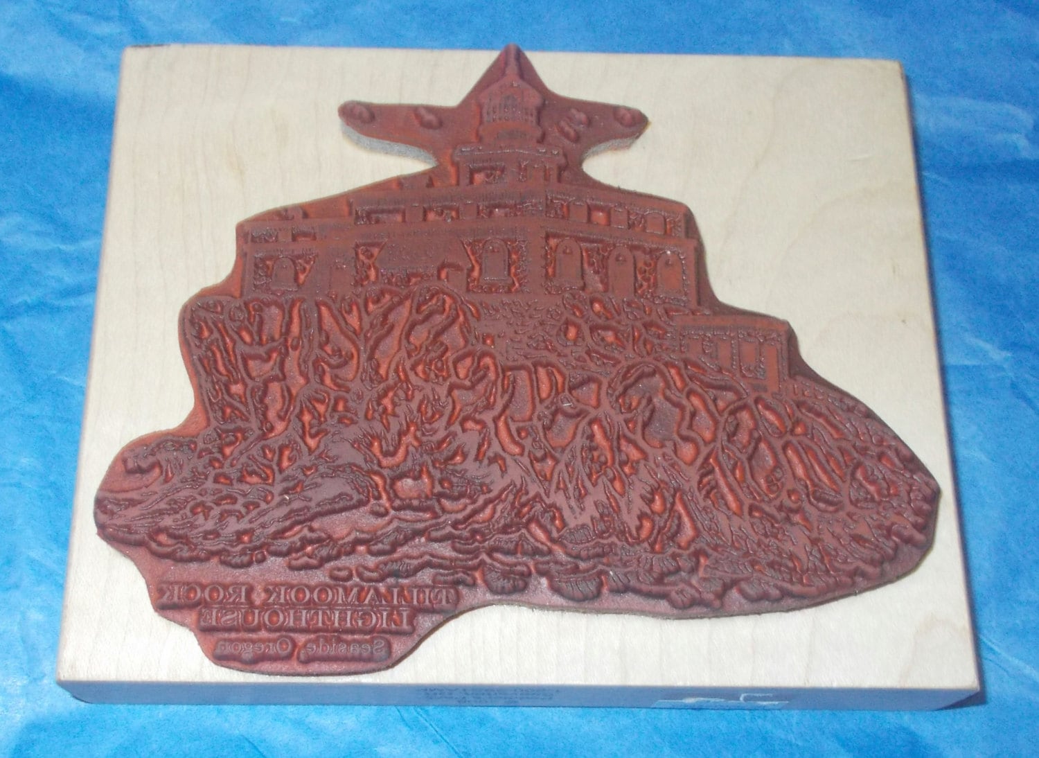 Peddlers Pack Tillamook Rock Lighthouse Rubber stamp Seaside Etsy