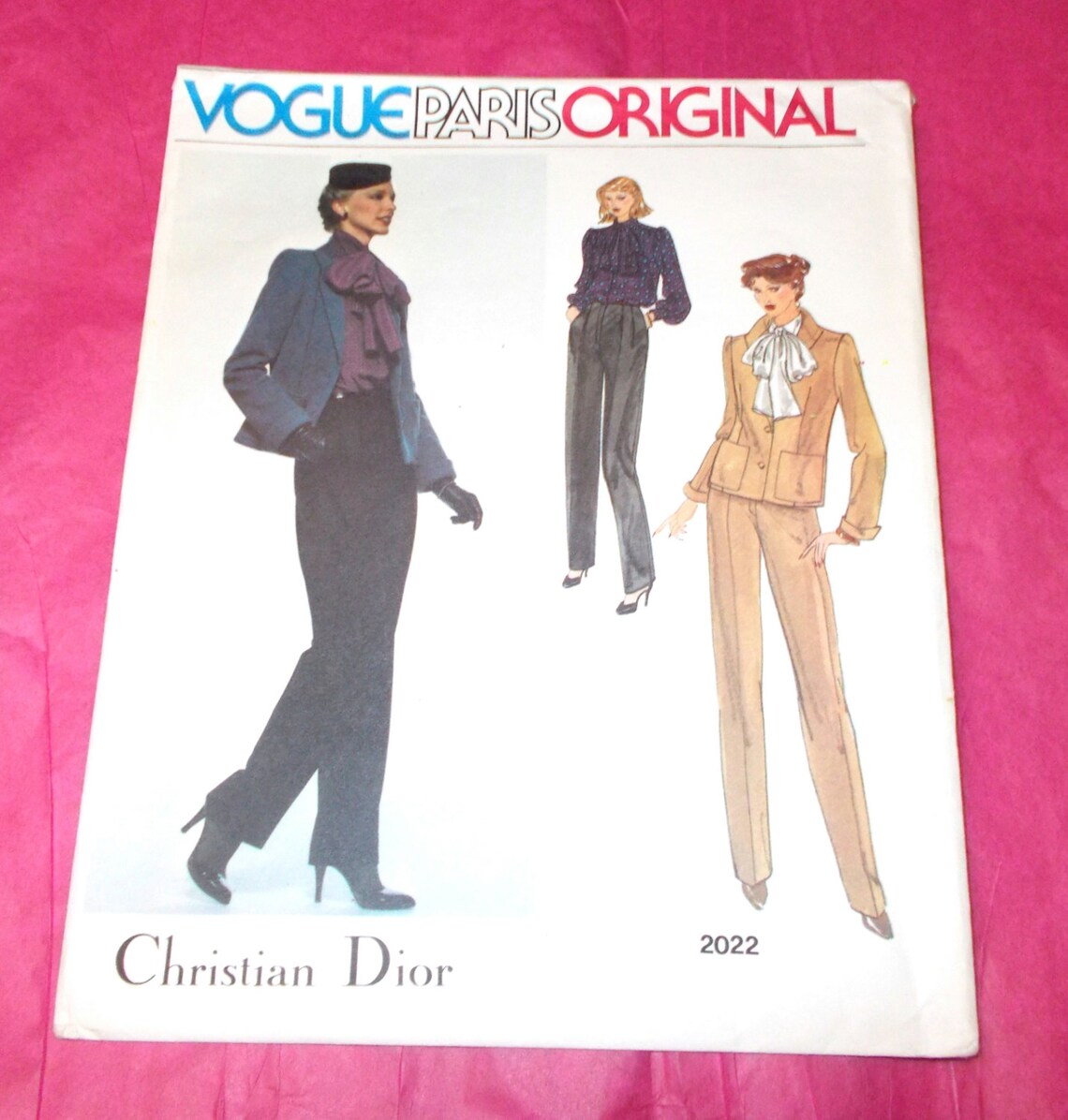 Vintage 70s Christian Dior Vogue 2022 Sewing pattern sz 10