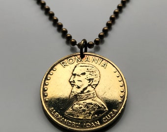 1994 Romania 50 Lei coin pendant prince Alexandru Ioan Cuza Bucharest Sibiu Iași Craiova Brașov Galați Dobrogea Oltenia Carpathian n000778