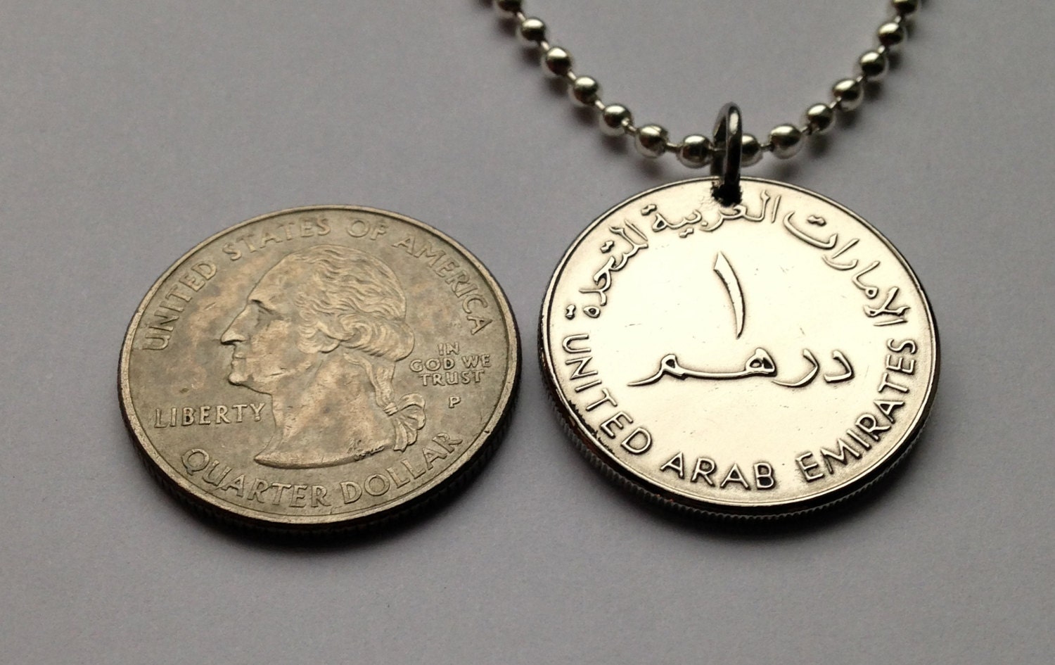 2007 UAE アラブ首長国連邦 1 ディルハム コイン ペンダント ダラ コーヒー ポット ドバイ アブダビ シャルジャ アル アイン  アジュマーン ラス アル ハイマ フジャイラ n000819 - Etsy 日本